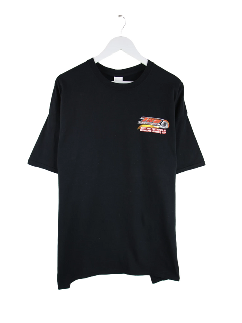 Gildan 2017 Vintage Racing Print T-Shirt Schwarz XXL