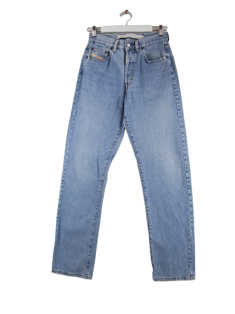 Diesel Y2K Distressed Green Patch Jeans Blau W30