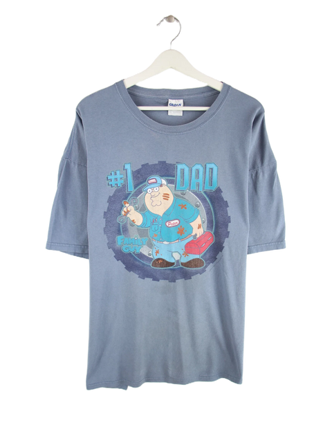 Gildan 2006 Family Guy #1 Dad Print T-Shirt Blau XXL