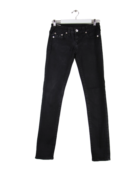 True Religion U Stitching Damen Jeans Schwarz W28