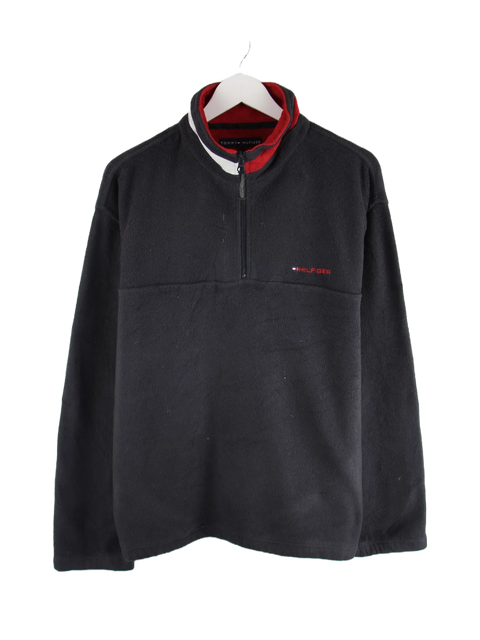 Tommy Hilfiger 90s Vintage Half Zip Fleece Sweater Blau XL