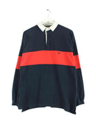 Avirex Striped Langarm Polo Blau L (front image)