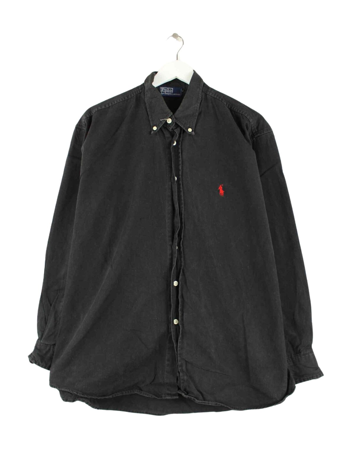 Ralph Lauren 90s Vintage Hemd Schwarz M (front image)