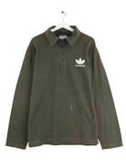 Adidas 90s Vintage Embroidered Half Zip Sweater Khaki XXL (front image)