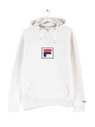 Fila Embroidered Hoodie Weiß S (front image)