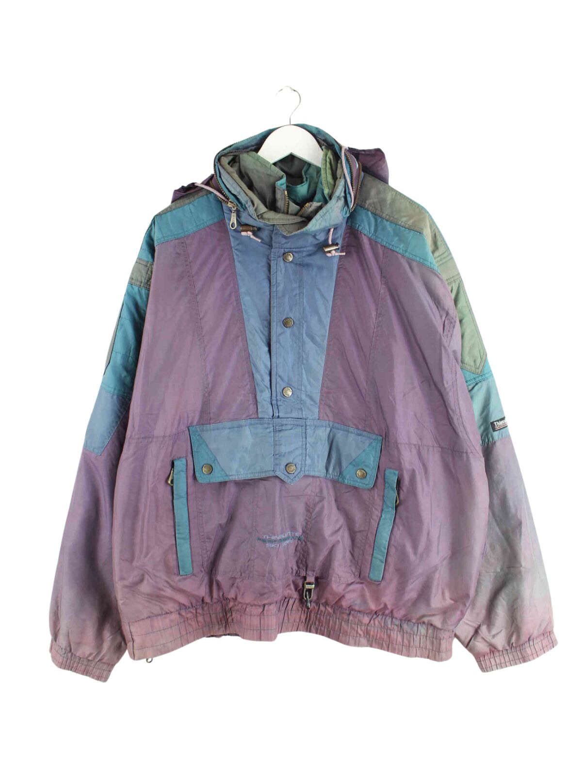 Vintage 90s Ski Wear Faded Jacke Lila L (front image)