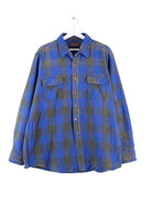 Vintage 90s Checked Hemd Blau XXL (front image)