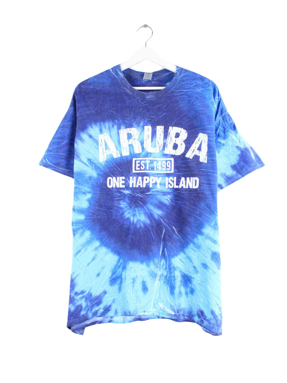 Gildan Tie Die T-Shirt Blau XL (front image)