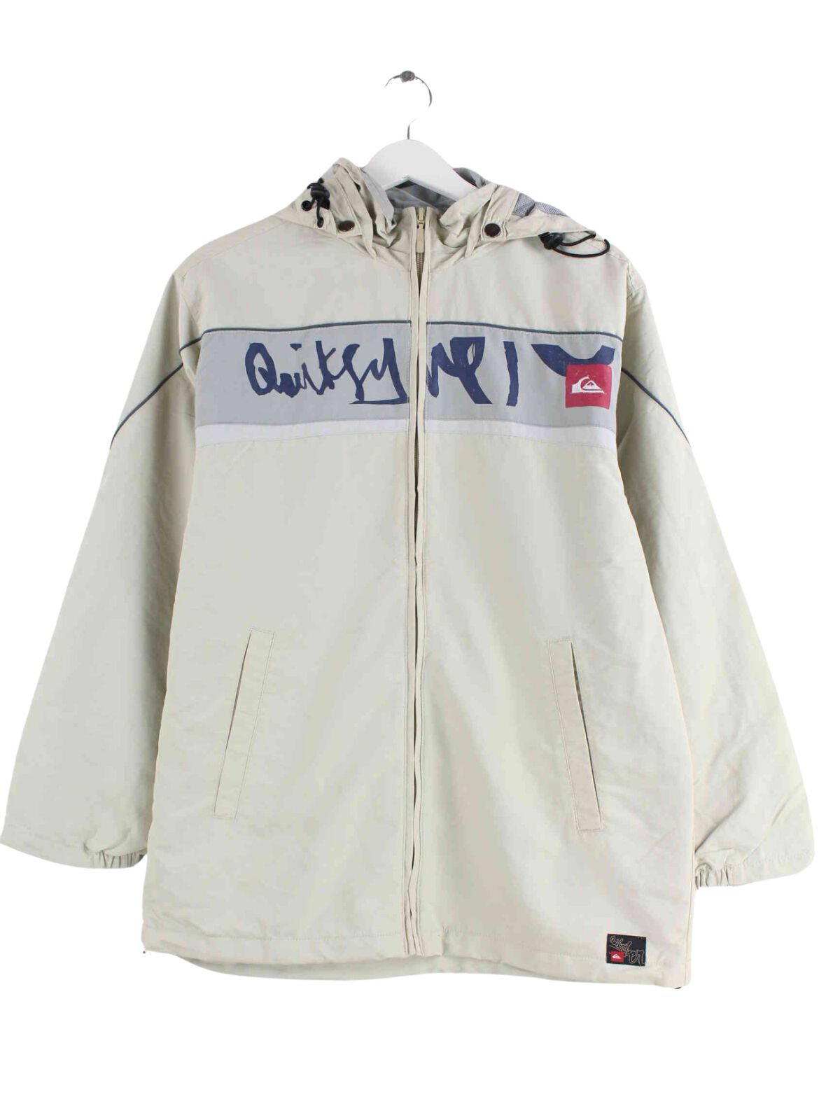 Quiksilver y2k Regen Jacke Beige S (front image)