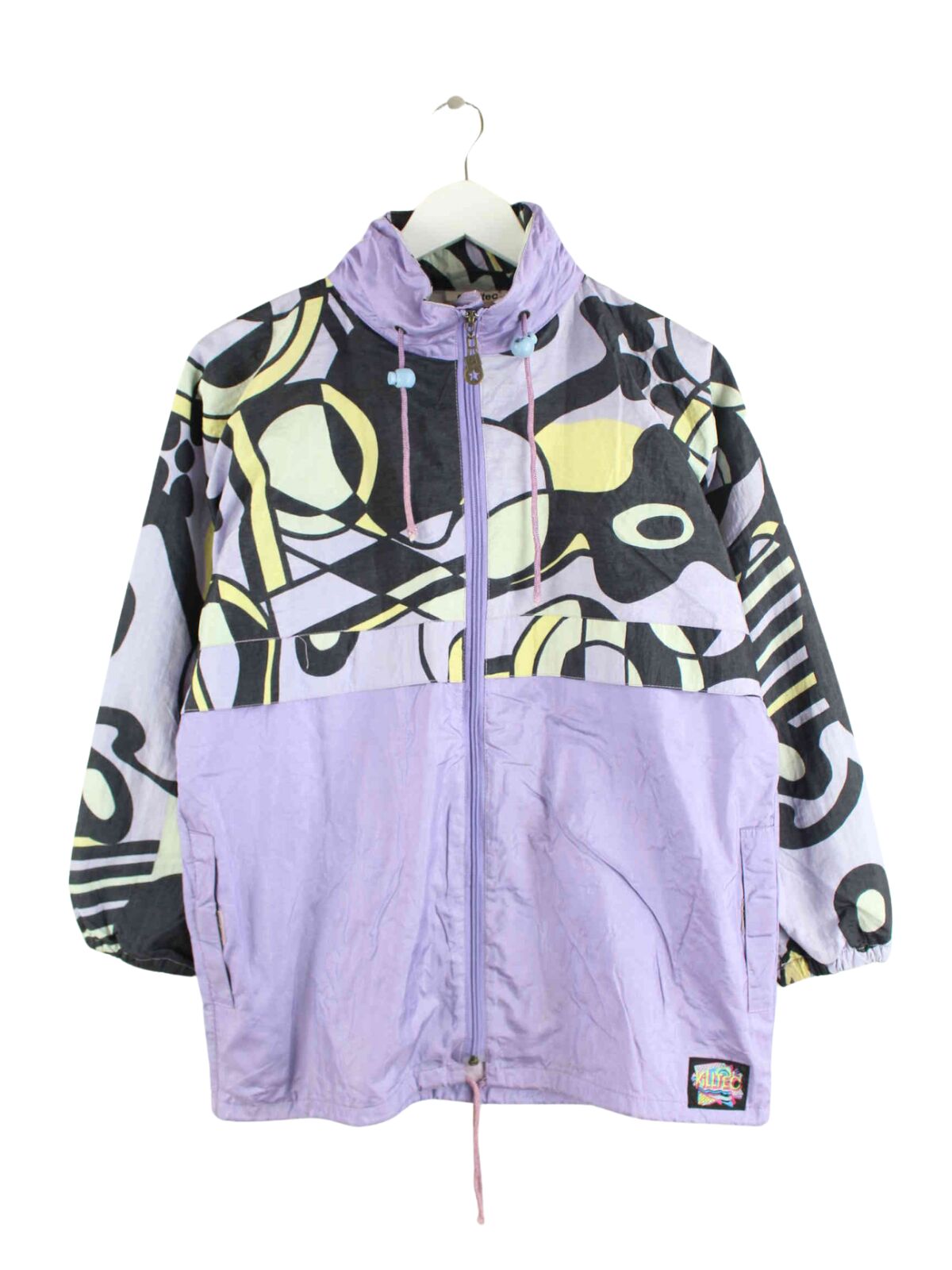 Killtec Damen 90s Vintage Crazy Pattern Jacke Lila S (front image)