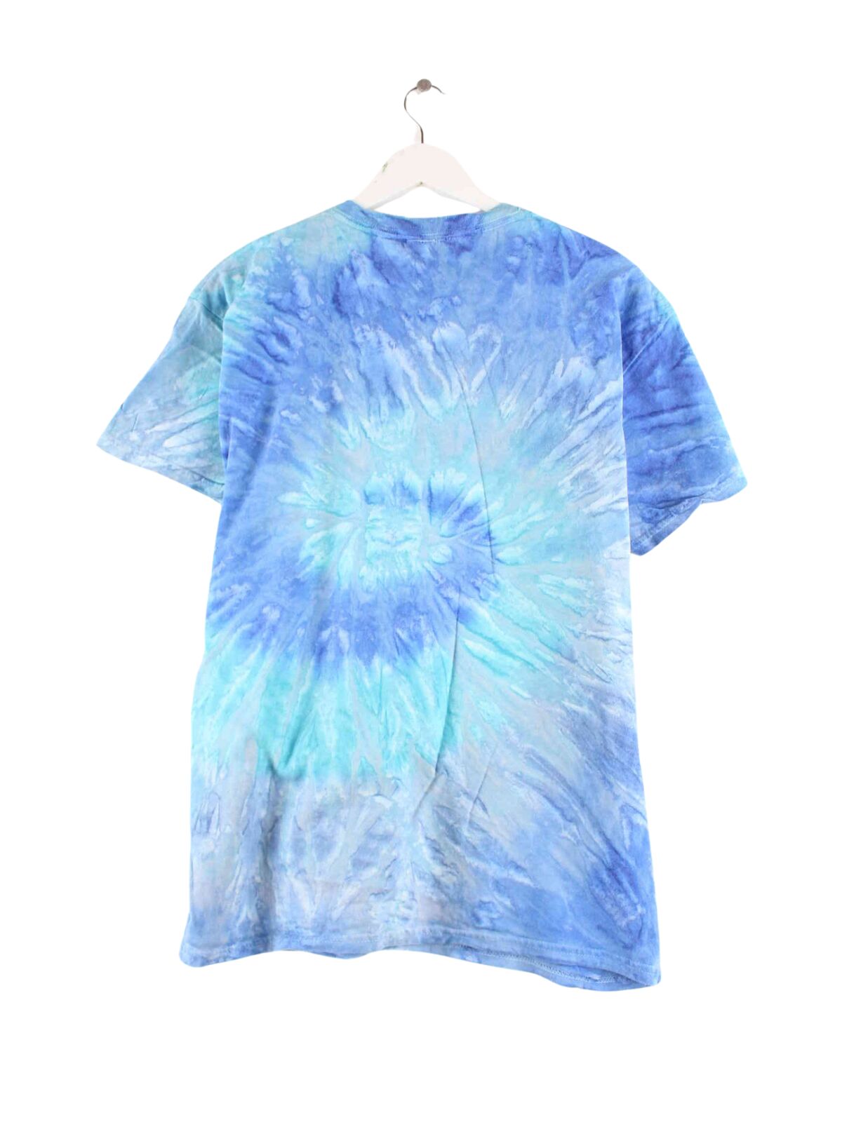 Vintage y2k Tie Dye Print T-Shirt Blau L (back image)