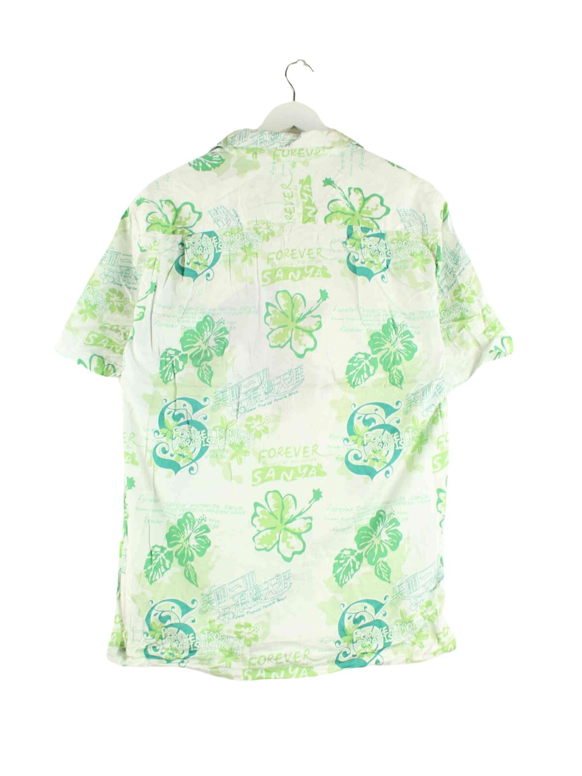 Vintage 90s Hawaii Hemd Weiß XXL (back image)