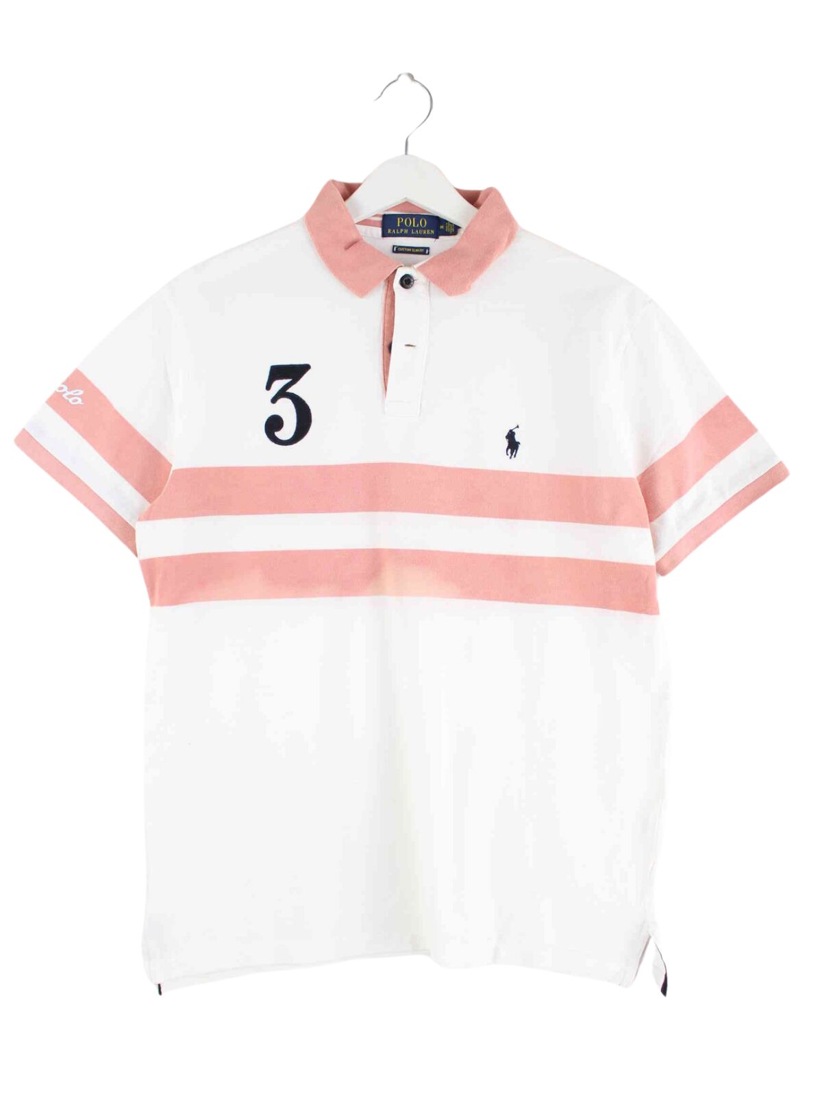 Ralph Lauren Custom Slim Fit Polo Weiß M (front image)