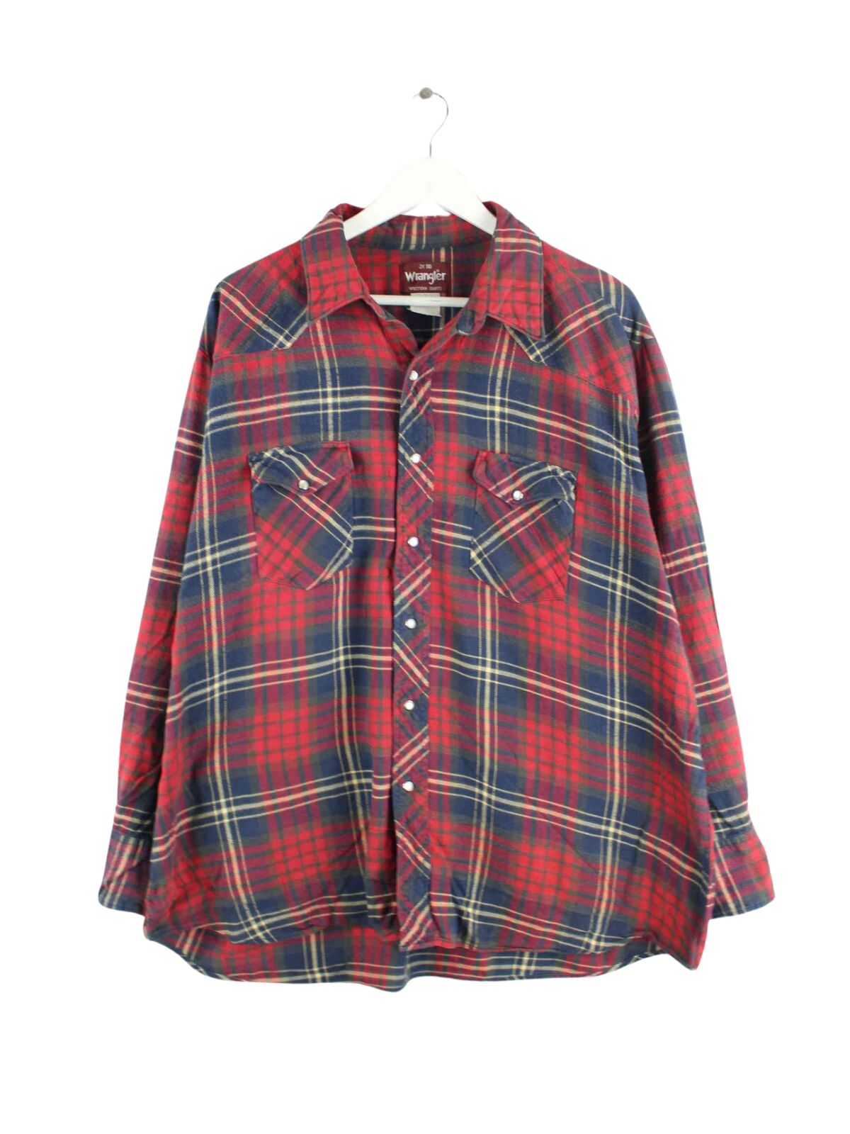 Wrangler 90s Vintage Flanell Hemd Rot 3XL (front image)