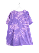 Vintage Print Tie Dye T-Shirt Lila 3XL (back image)