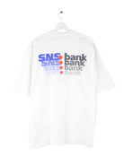 Vintage SNS Bank Print T-Shirt Weiß XXL (back image)