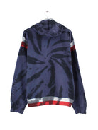 Nike 00s Center Logo Basketball Embroidered Tie Dye Hoodie Blau M (back image)