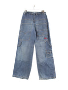 Vintage y2k Download Embroidered Carpenter Jeans Blau  (back image)