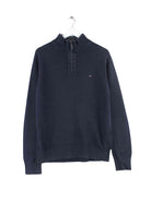 Tommy Hilfiger Half Zip Sweater Blau L (front image)