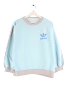 Adidas Damen 80s Vintage Trefoil Print Sweater Blau S (front image)