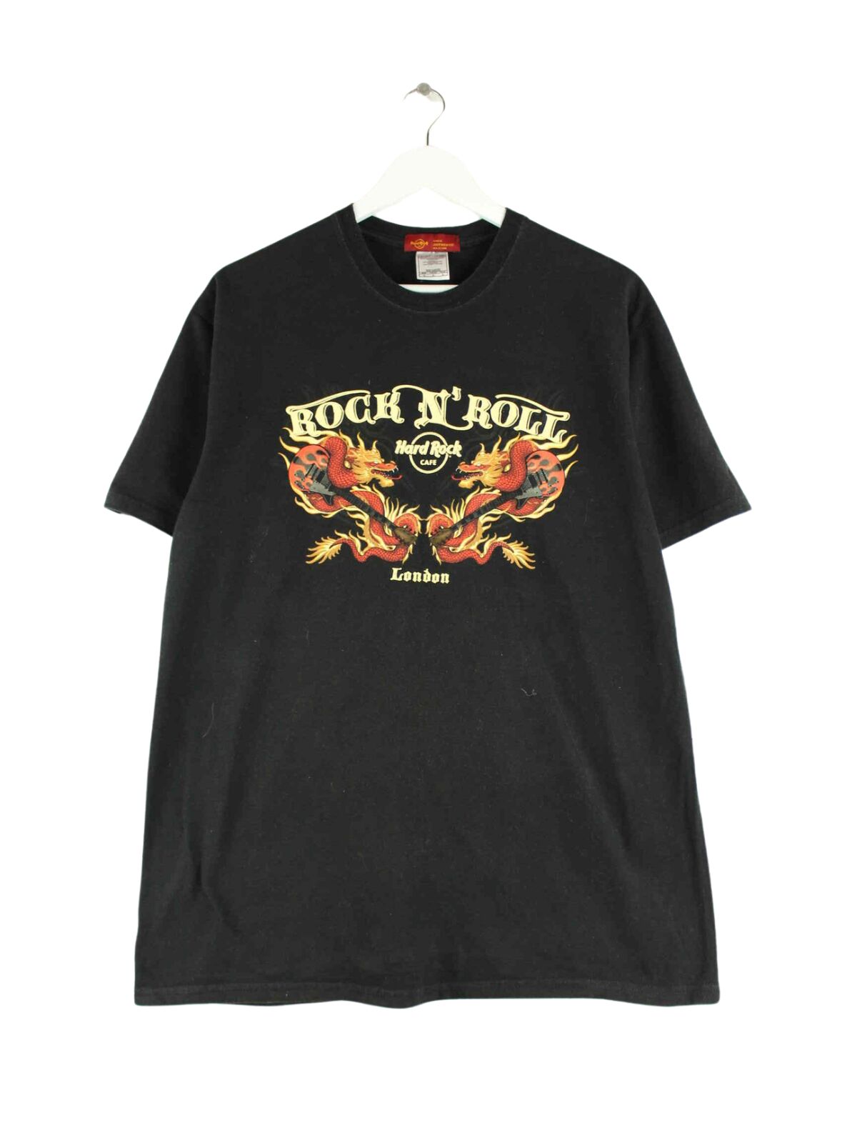 Hard Rock Cafe Dragon London Print T-Shirt Schwarz L (front image)