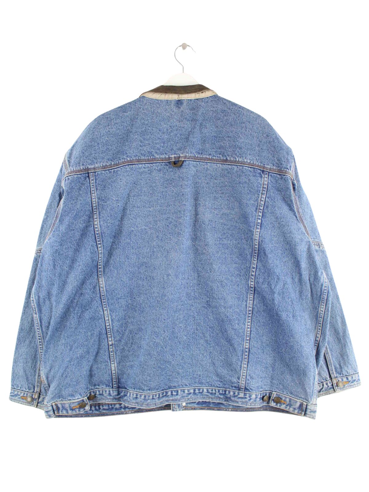 Vintage 90s St Johns Bay Jeans Jacke Blau 3XL (back image)