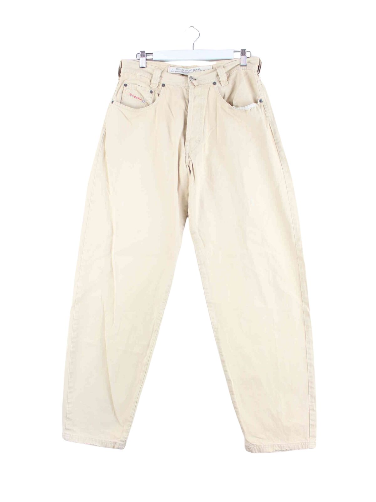 Diesel 90s Vintage Saddle Jeans Beige  (front image)