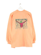 Chiemsee 90s Vintage Windsurfing Embroidered Sweater Orange XXL (back image)