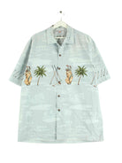 Vintage 90s Hawaii Hemd Blau XXL (front image)