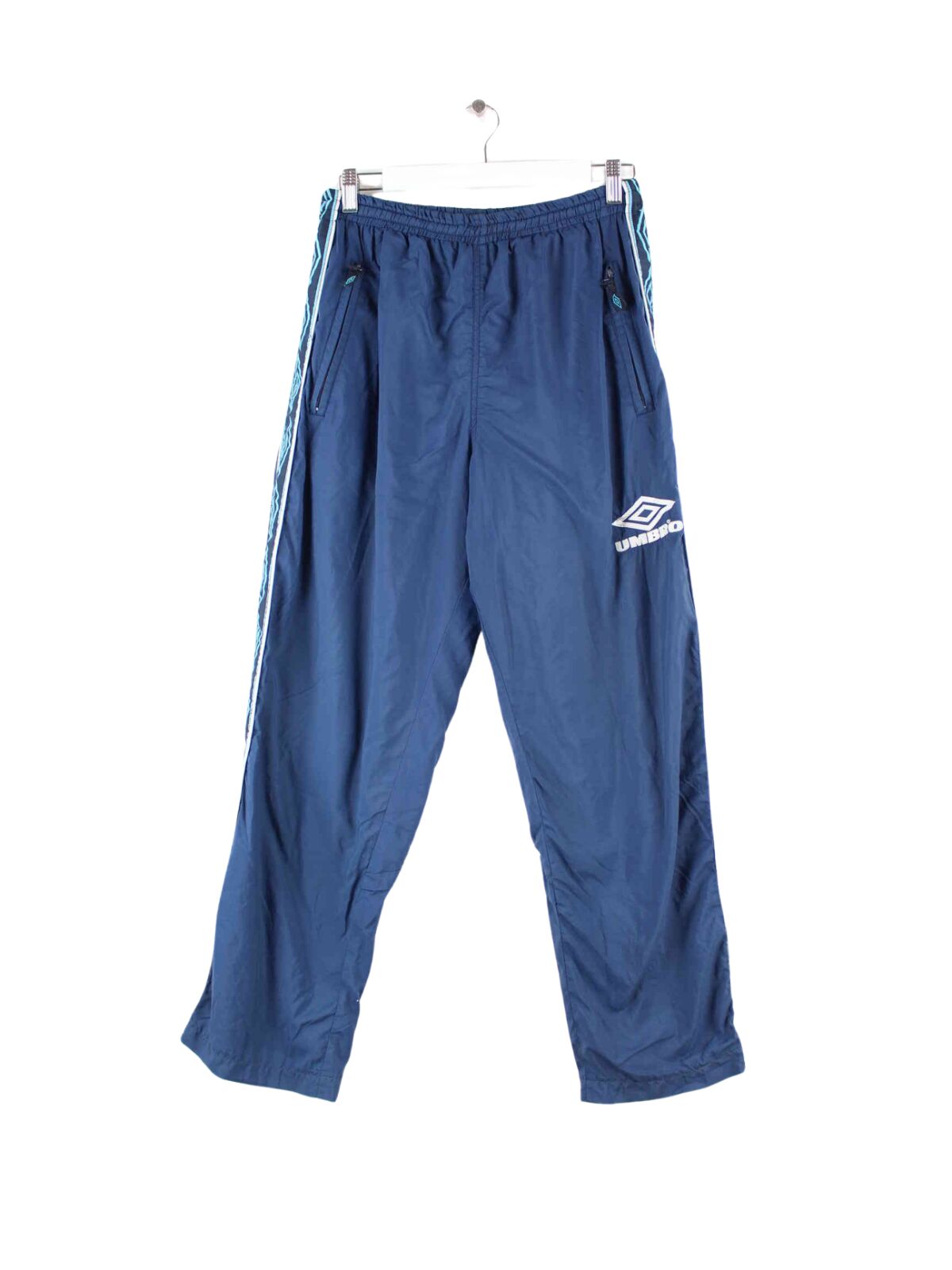 Umbro 90s Vintage Tape Track Pants Blau M (front image)