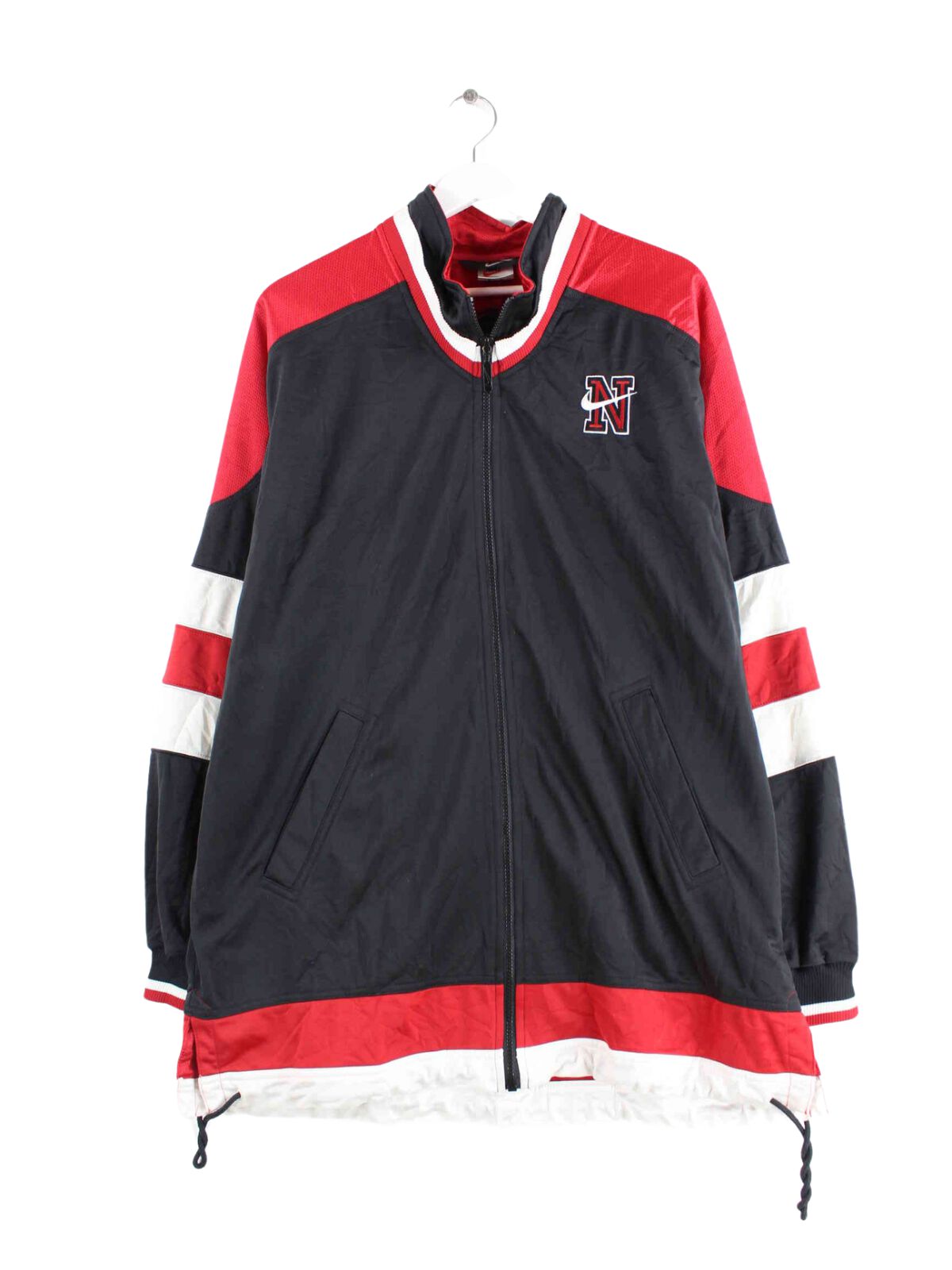 Nike 90s Vintage Embroidered Spellout Trainingsjacke Schwarz L (front image)