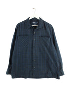 Ralph Lauren 90s Vintage Ski Camp Flanell Hemd Blau L (front image)