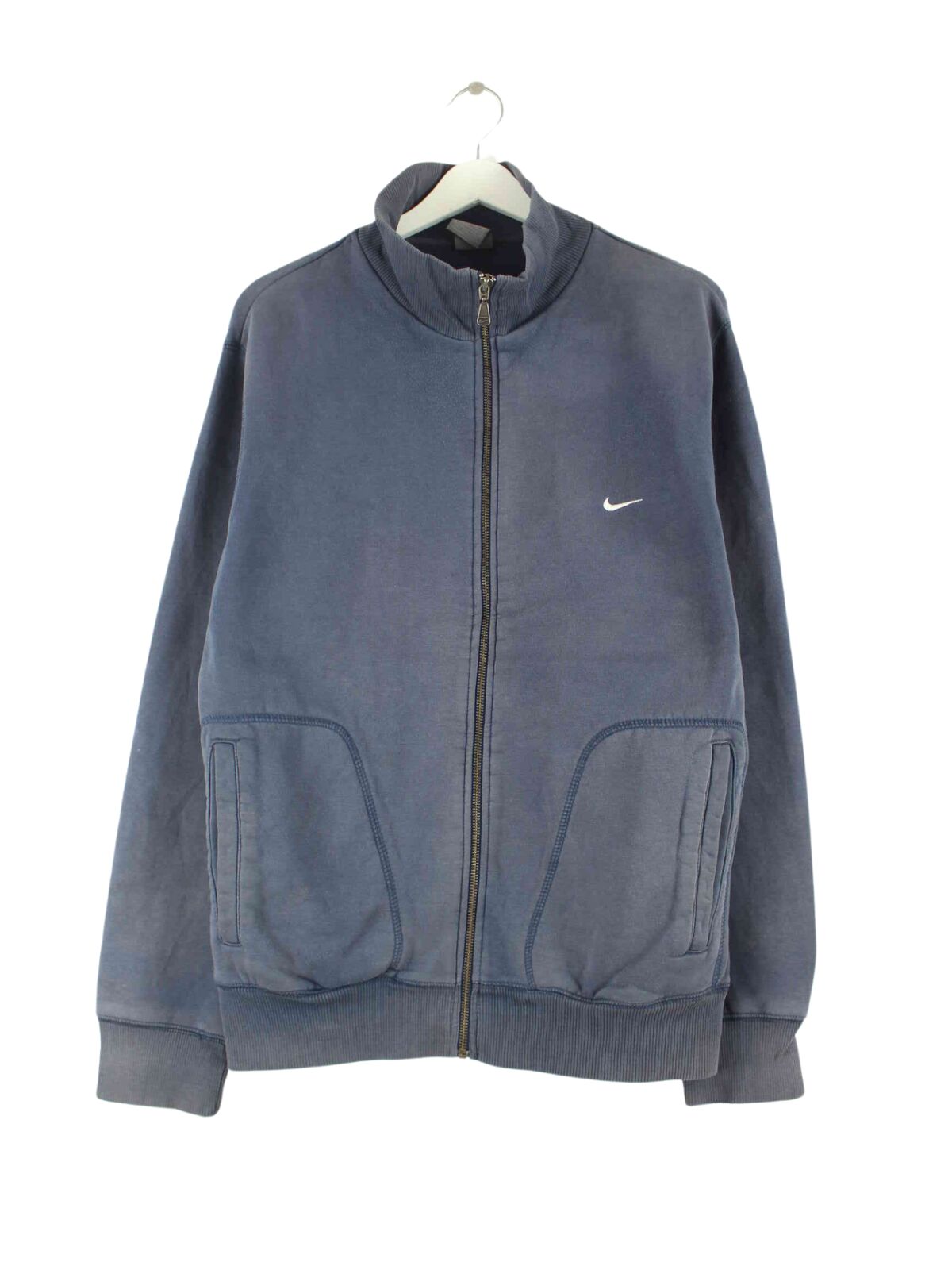 Nike 00s Basic Sweatjacke Blau L (front image)