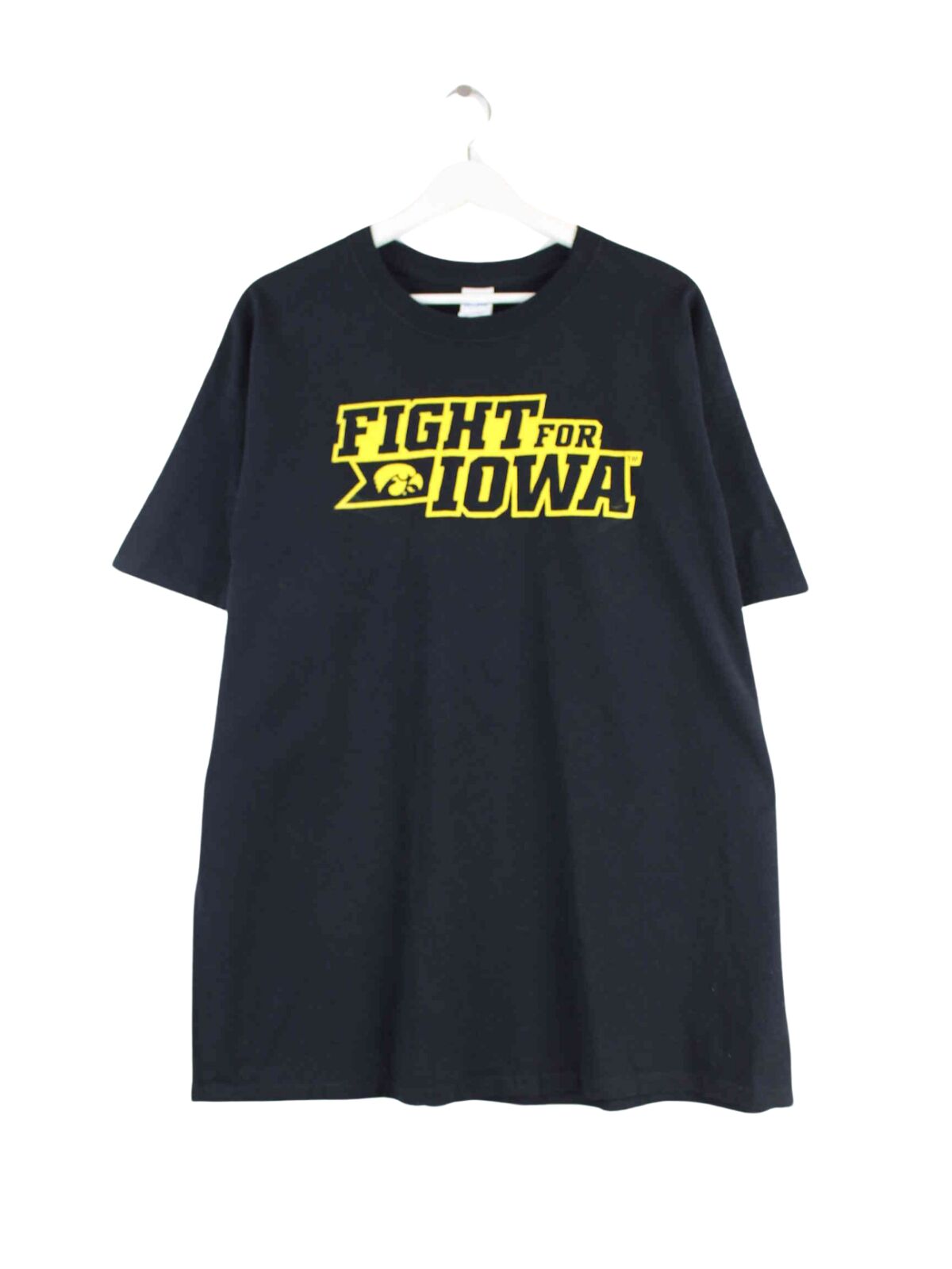 Gildan Fight For Iowa Print T-Shirt Schwarz XL (front image)