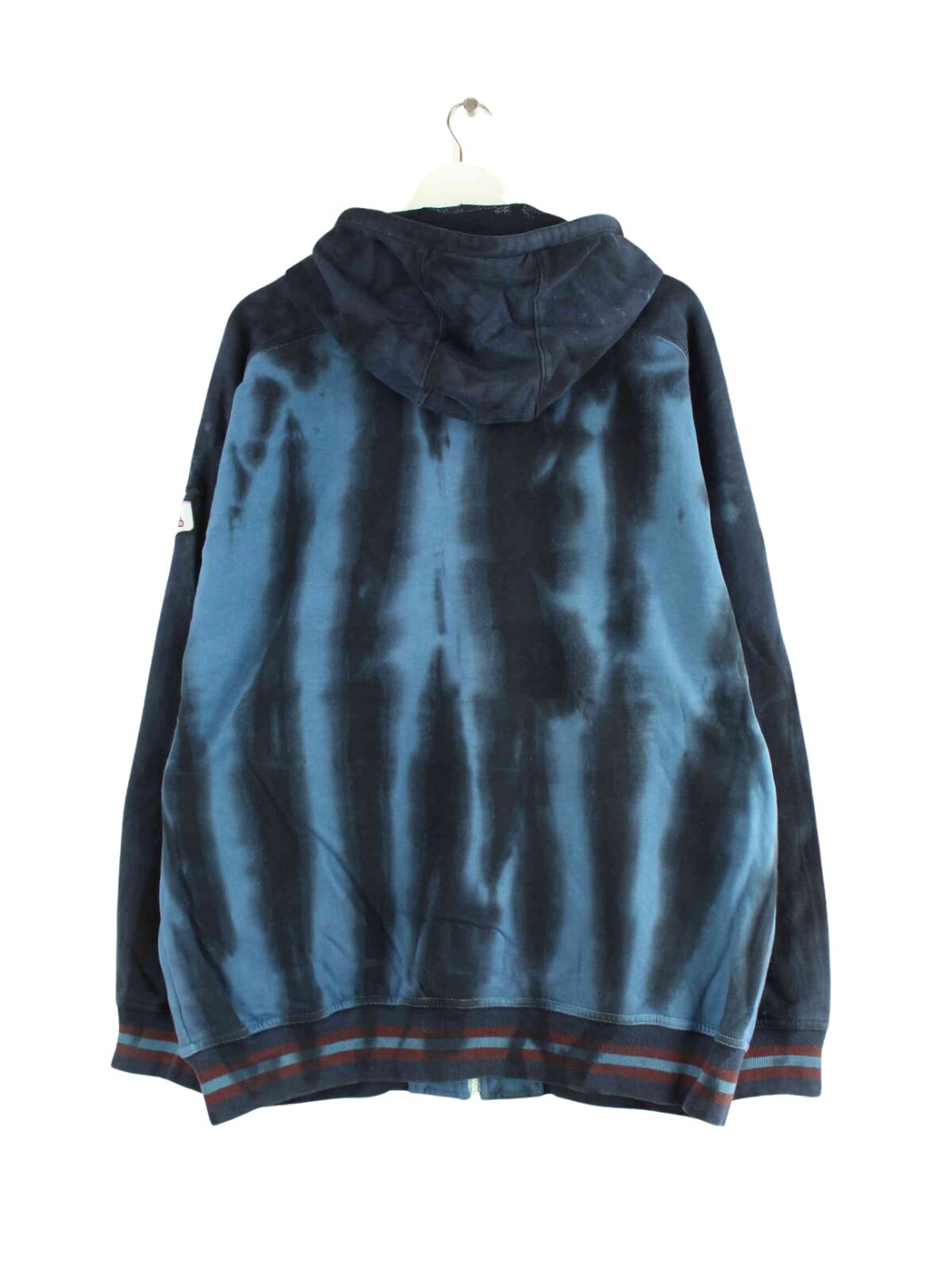 Adidas y2k Embroidered Tie Dye Zip Hoodie Blau XL (back image)