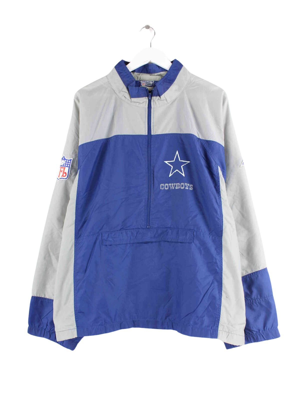 NFL 90s Vintage Cowboys Trainingsjacke Blau XL (front image)