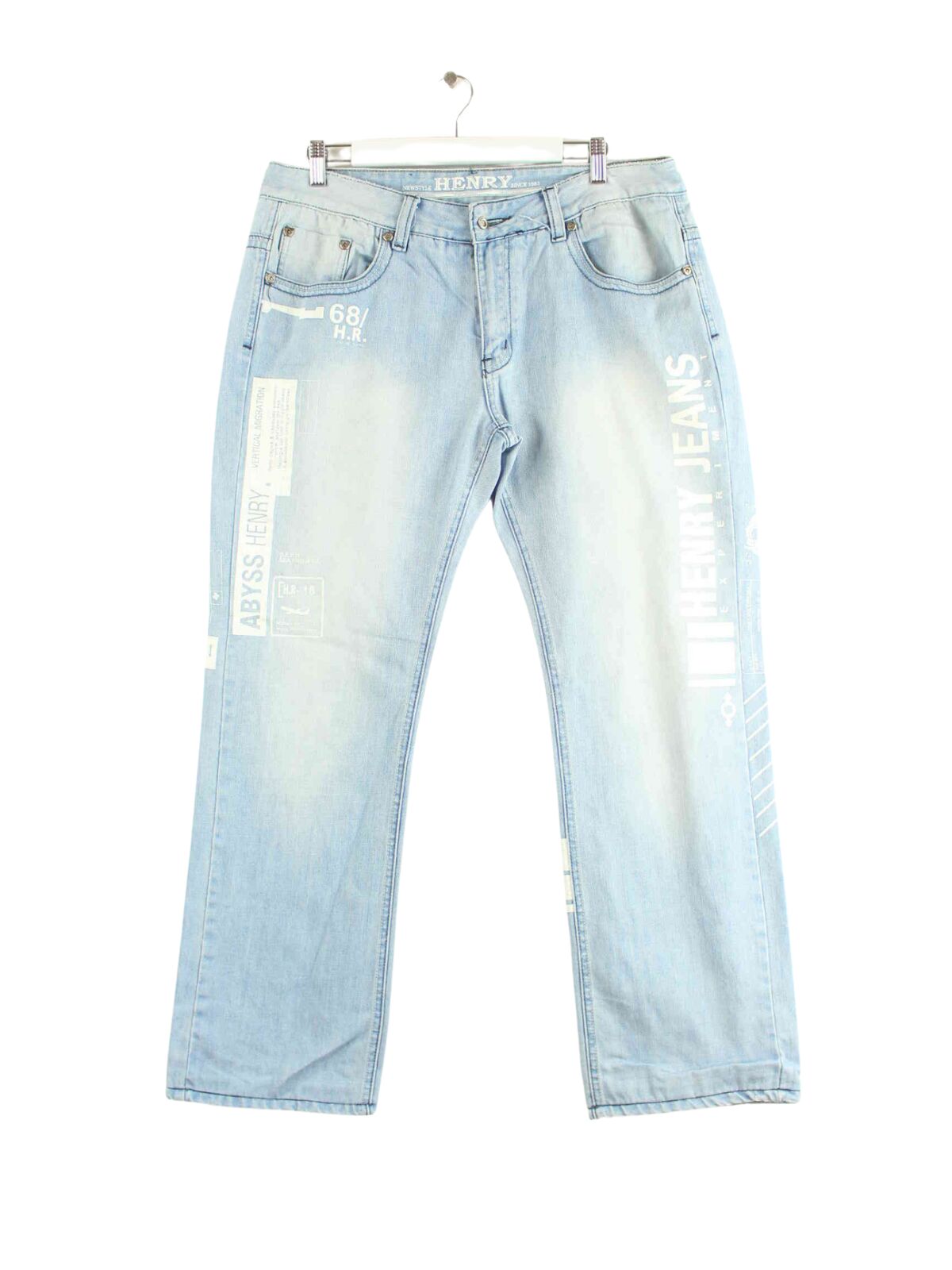 Henry Print Jeans Blau W34 L32 (front image)