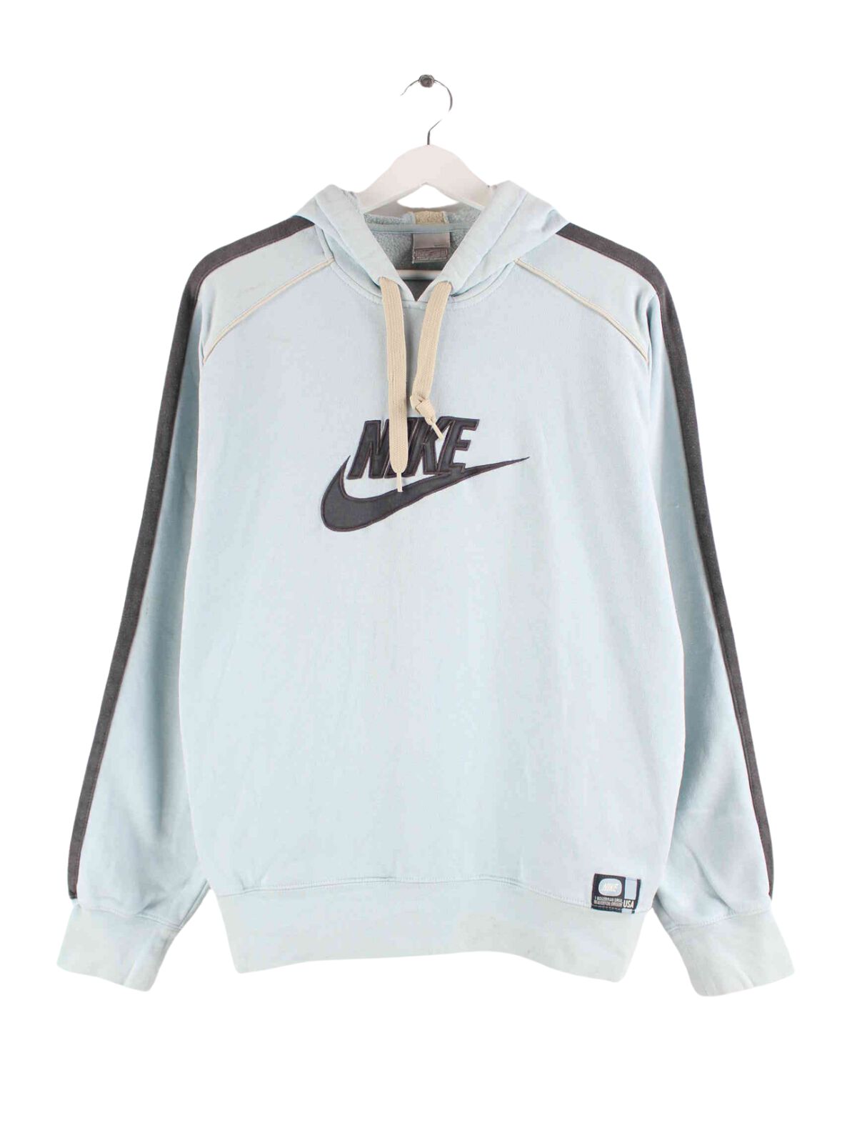 Nike y2k Big Logo Embroidered Hoodie Blau S (front image)