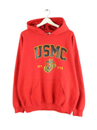 Gildan USMC Print Hoodie Rot L (front image)