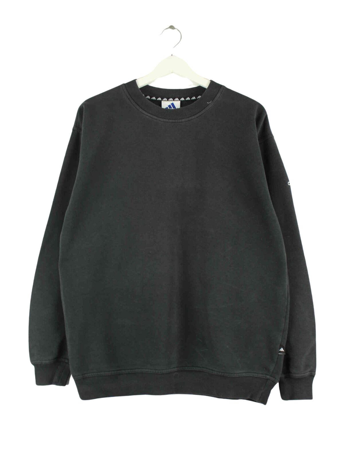 Adidas 90s Vintage Basic Embroidered Sweater Schwarz M (front image)