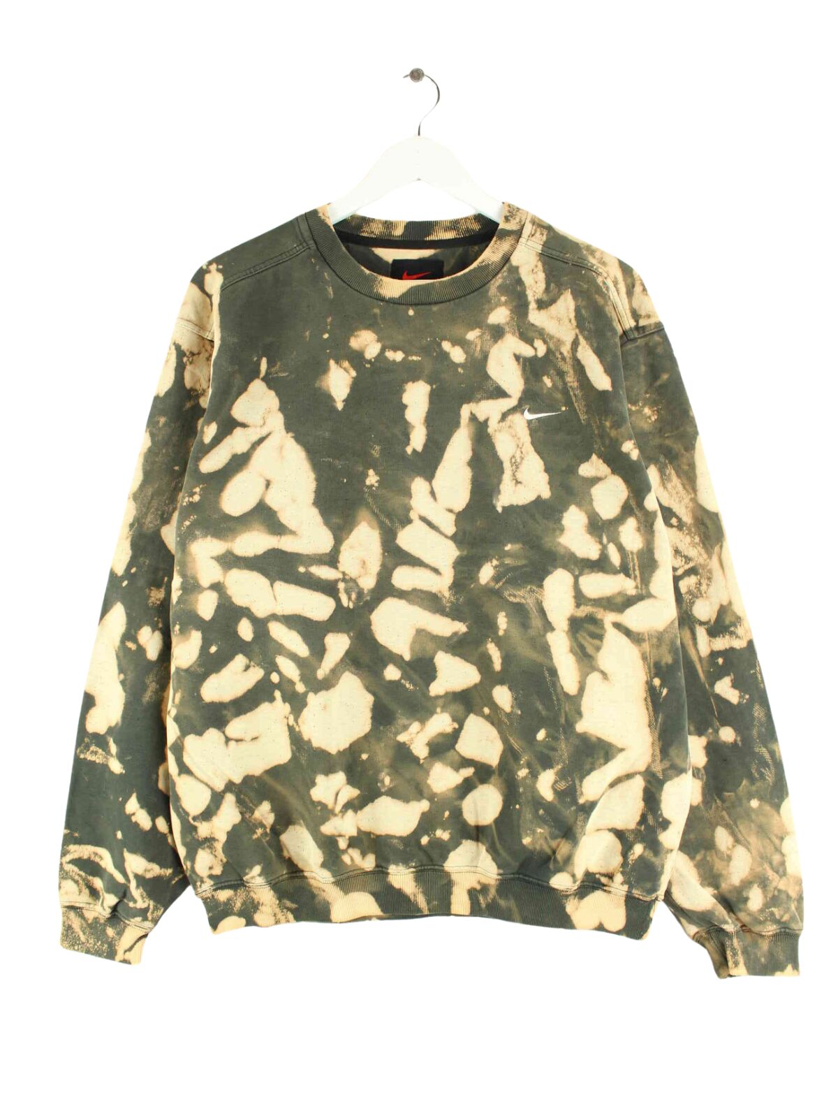 Nike y2k Swoosh Basic Tie Dye Sweater Grau M (front image)