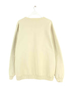 Vintage y2k Sail Away Embroidered Sweater Beige XL (back image)