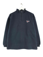 Reebok y2k Embroidered Half Zip Sweater Blau S (front image)