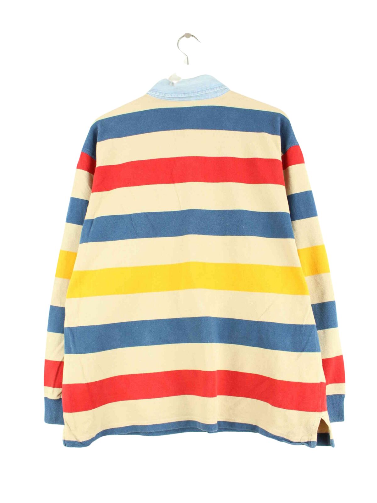 Paul & Shark 90s Vintage Striped Polo Sweater Mehrfarbig XXL (back image)