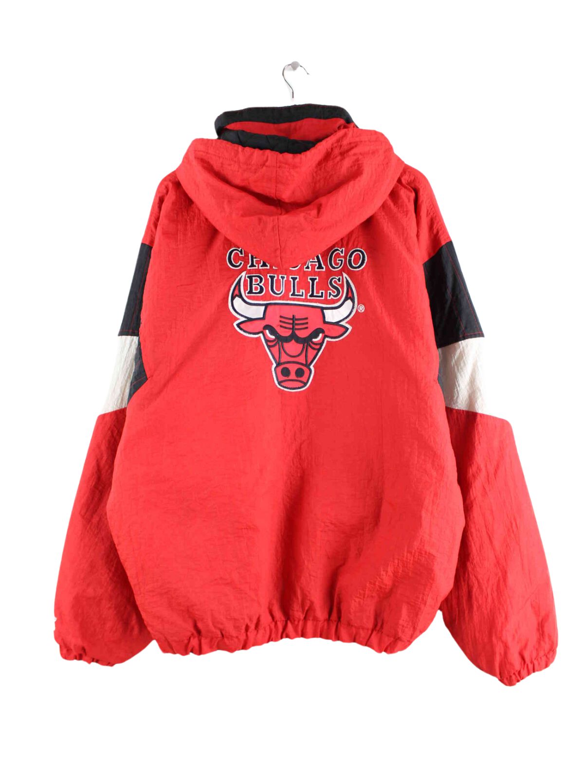 Starter 90s Vintage NBA Chicago Bulls Embroidered Jacke Rot XL (back image)