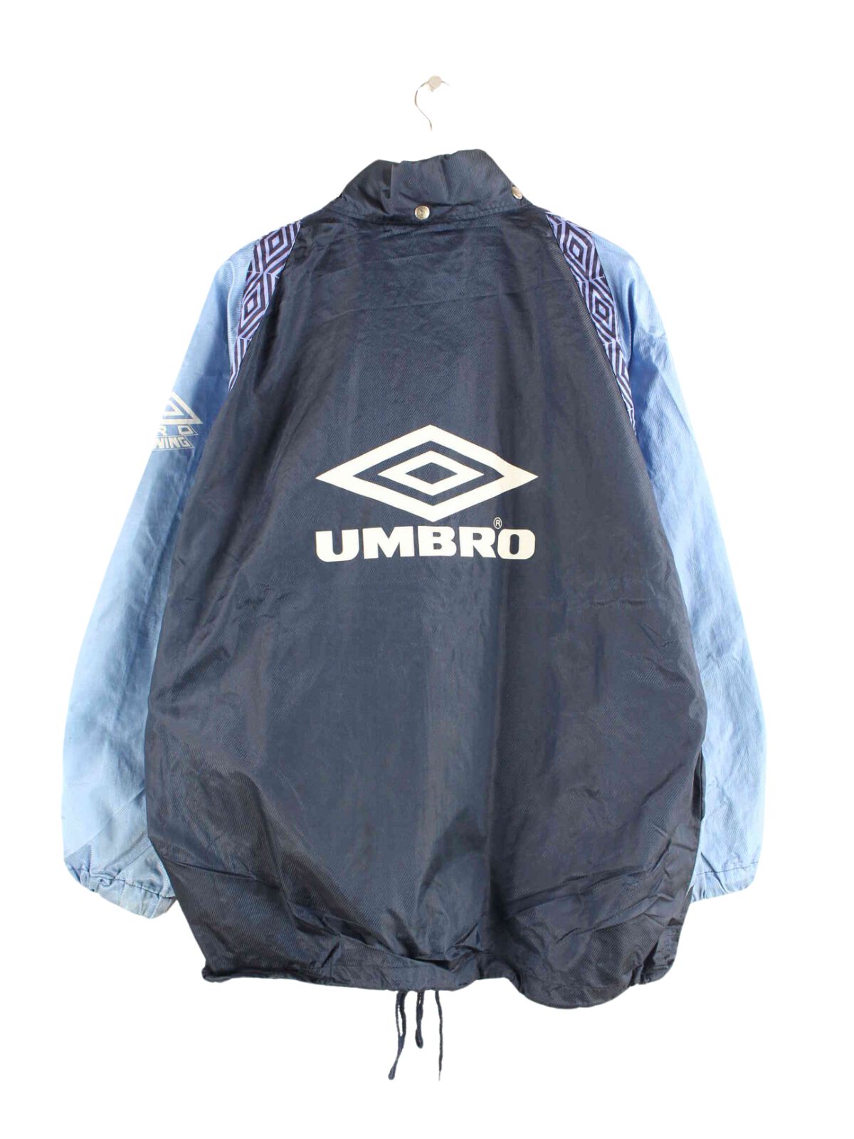 Umbro 90s Vintage Print Trainingsjacke Blau XL (back image)