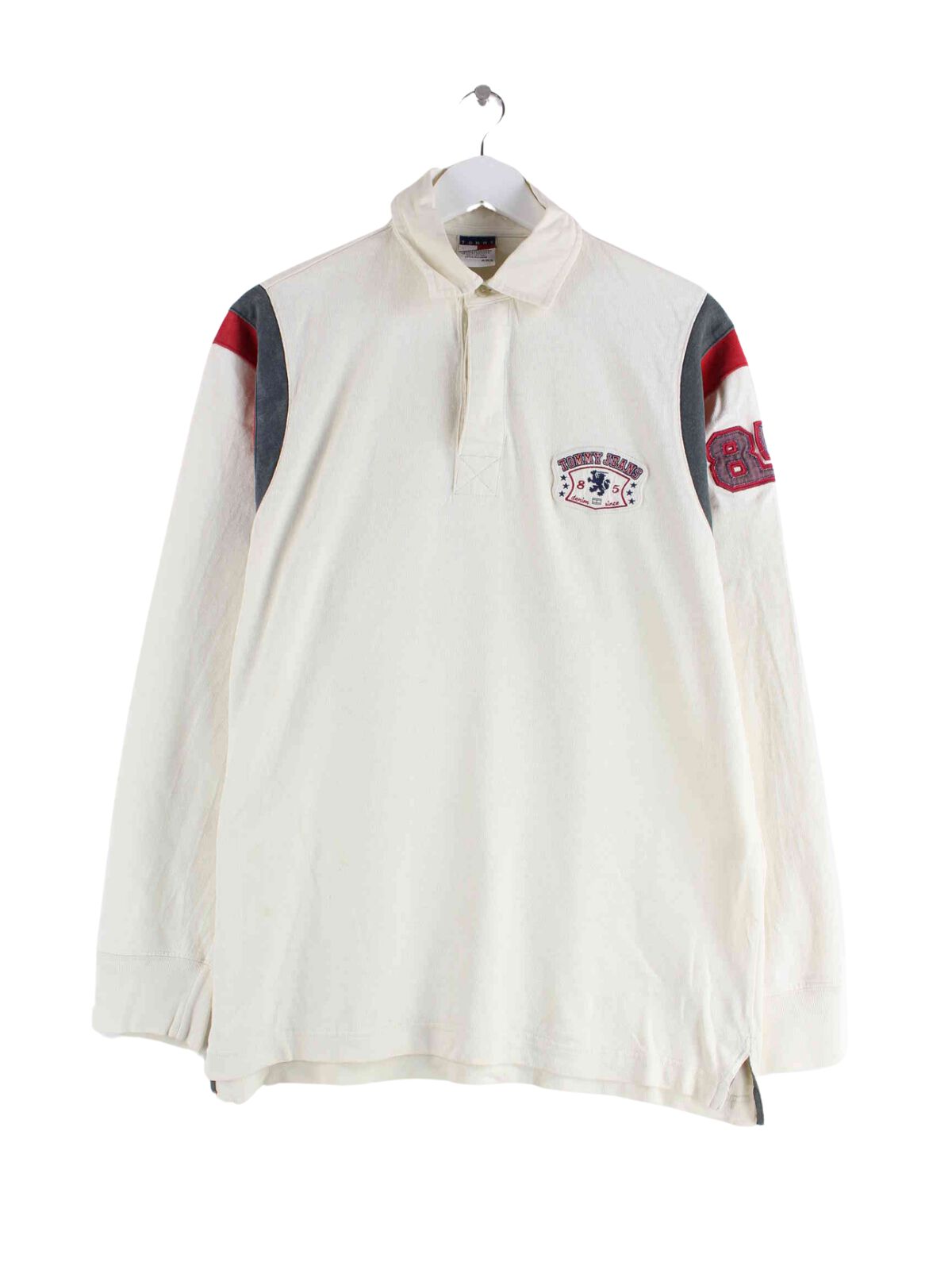 Tommy Hilfiger 90s Vintage Embroidered Sweater Beige L (front image)