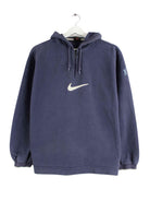 Nike 90s Vintage Center Swoosh Half Zip Hoodie Blau S (front image)