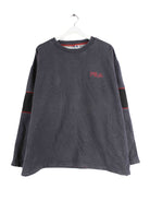 Fila 90s Vintage Embroidered Sweater Grau L (front image)