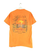 Hard Rock Cafe San Juan Print T-Shirt Orange M (back image)